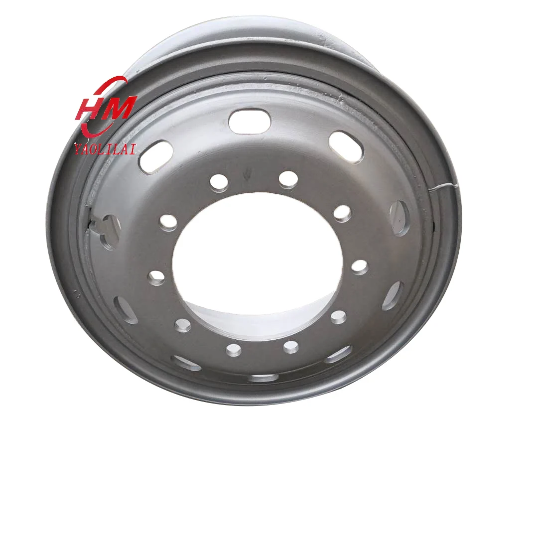 China rims factory Steel wheels rim for sale truck rims 8.5-24 for 1200-24 truck tires