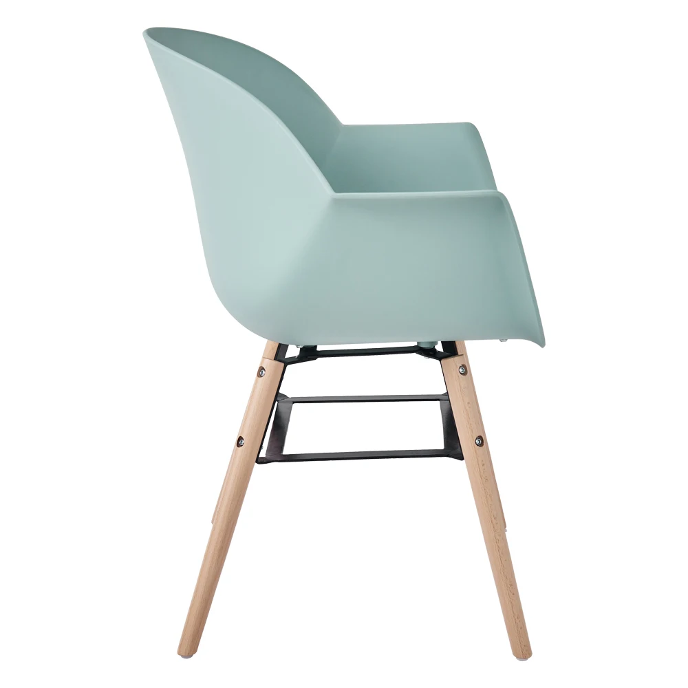 luxury nordic chair sillas comedor plastic dining chair with wooden legs