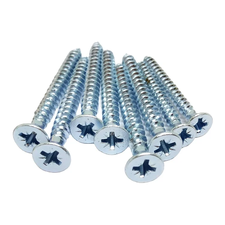 Wholesale good quality white zinc plated CSK self drilling screw tornillos