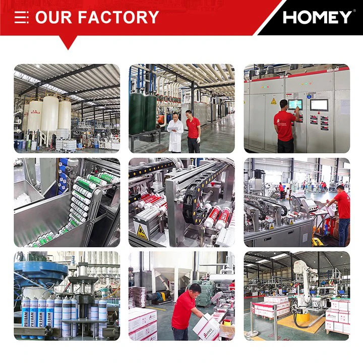 Homey Neutral Weather Resistance Structural Silicone Sealant Adhesives for Aluminium Window