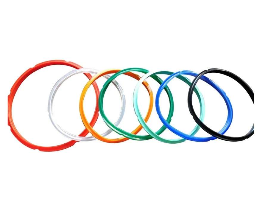 5/6Qt/8Qt/10Qt clear/red/black food grade Silicone rubber o ring O-RING for sealing instant cooking cooker pressure pot
