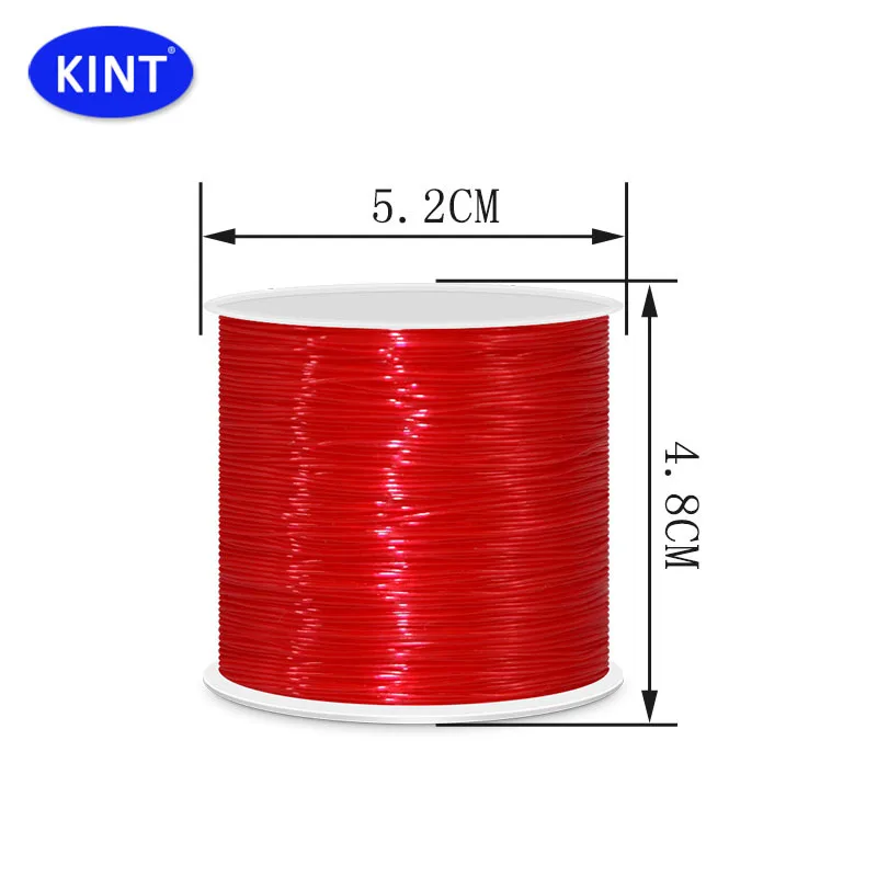 0.6mm-1.0mm Small Roll Round Crystal Transparent Elastic Thread For Manual Diy Weaving