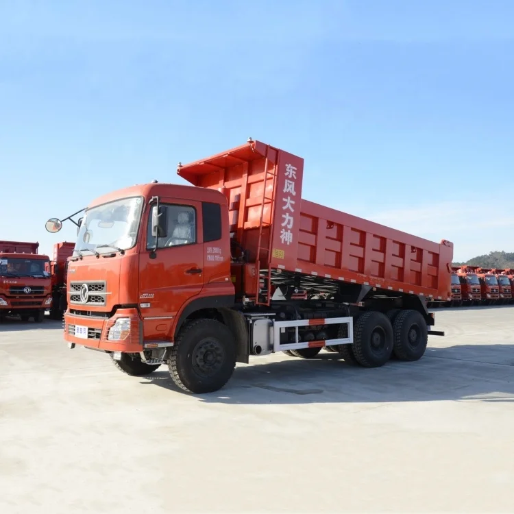 Dongfeng 6x4 dump truck 40 ton loading capacity Cummins 375 HP diesel engine LHD tipper truck
