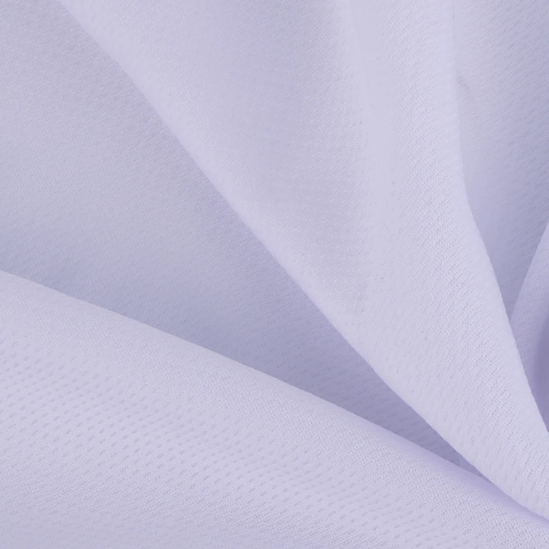 100% polyester 180gsm bird eye mesh sports pants fabric solid color lightweight fast drying double sided wear resistant