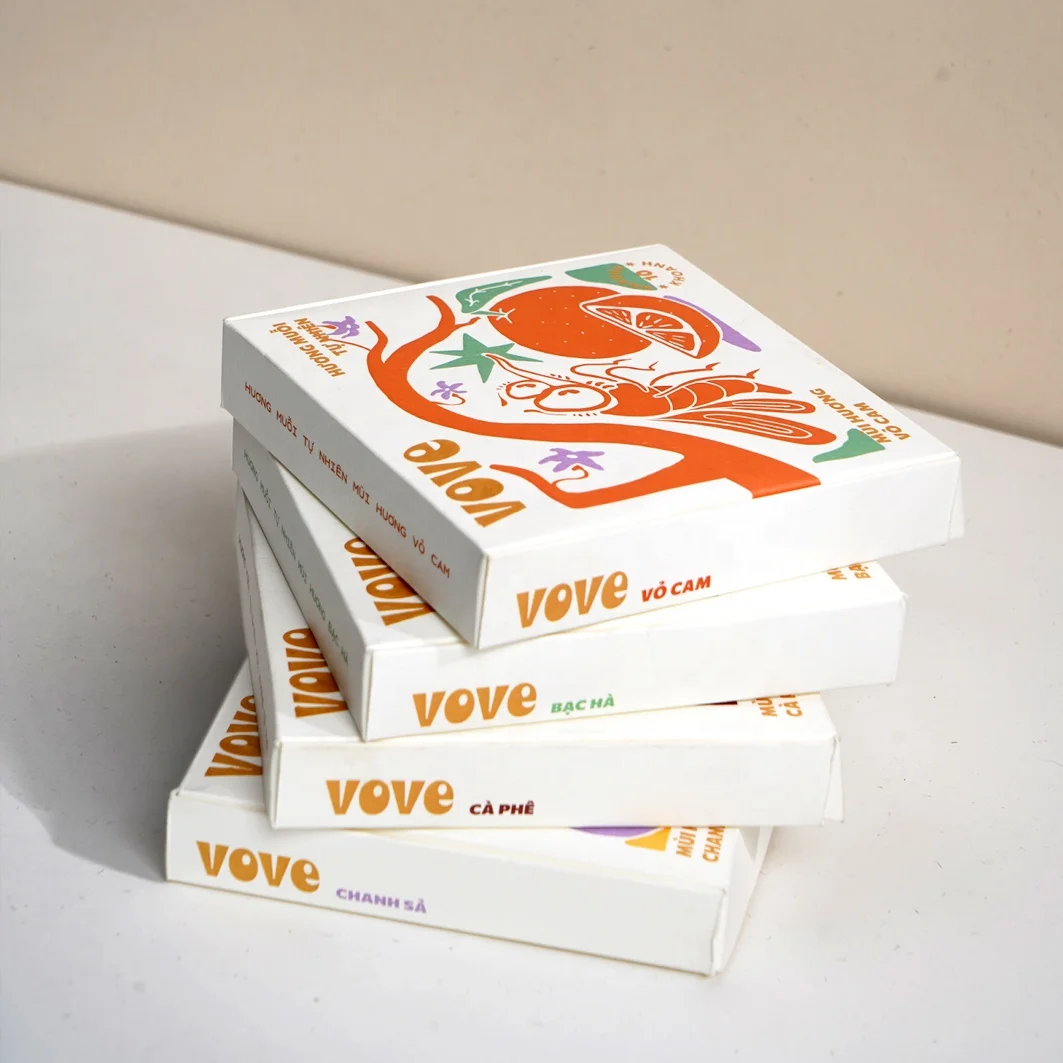 Designer customized recycled coated paper foldable wrapping paper customized shape Chinese cardboard mosquito coil box