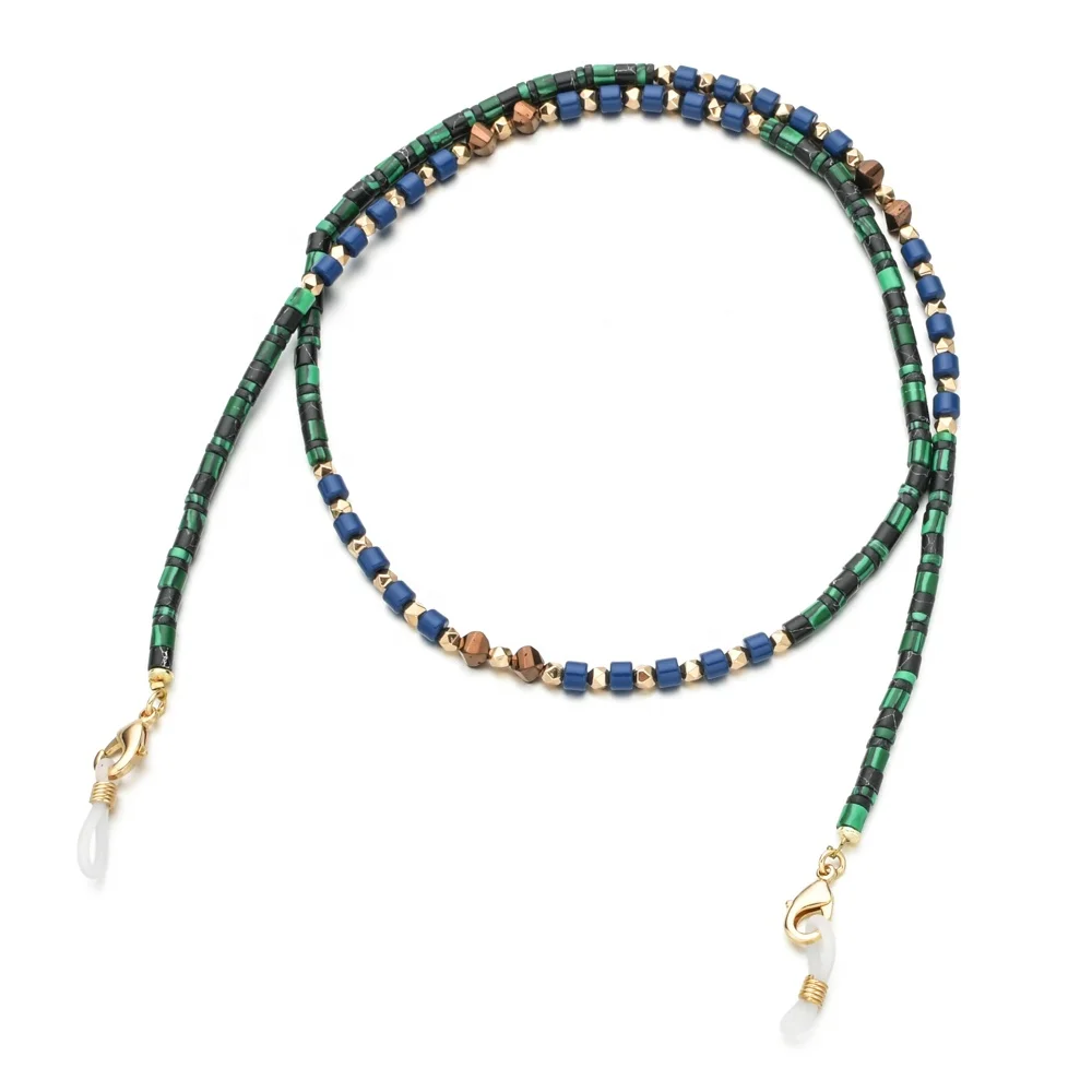 Reading Glasses Hanging Stone Beads Glasses Lanyard Chain Eyeglasses Sunglasses Strap Holder Neck Band For Eyewear
