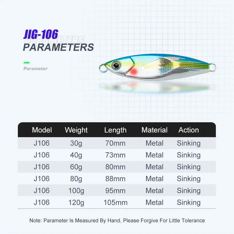 Dubstep Alloy Metal Slow Pitch Jig Lure Shore Hard Artificial 30g-120g Jigging Lure Bass Jig Sea Boat Sinking Lures Fishing