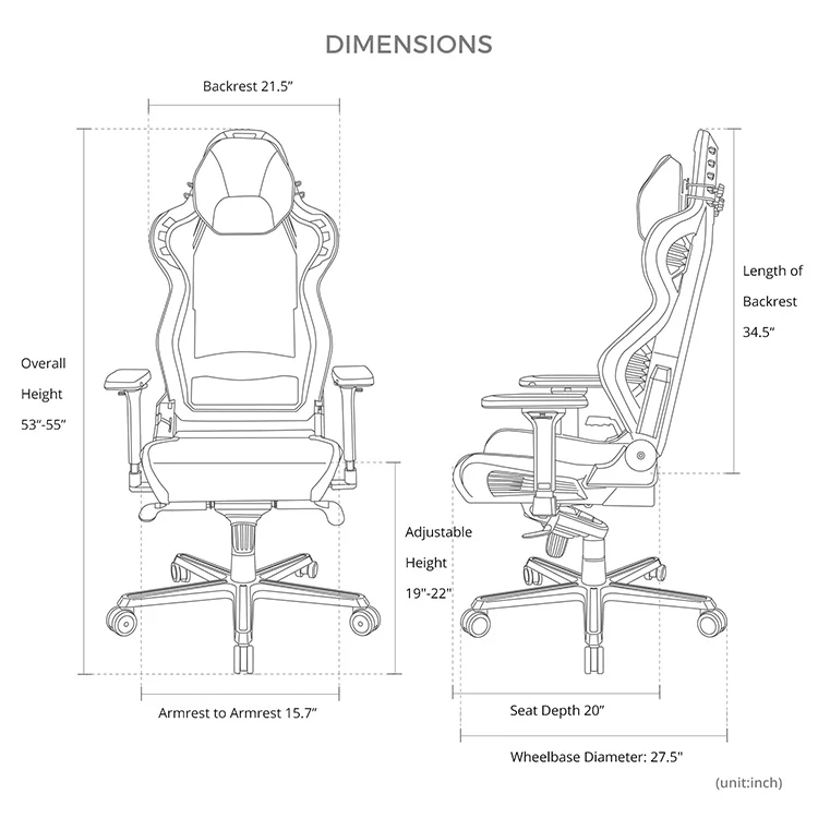 Comfortable design white environmental leather cover silla game computer gaming chair