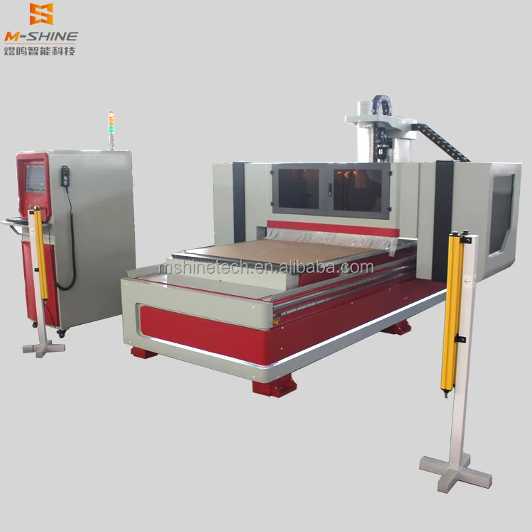 1325 wood cnc router atc ATC function 3 axis wood cnc router machine for wood funiture cabinets working JINAN M.SHINE