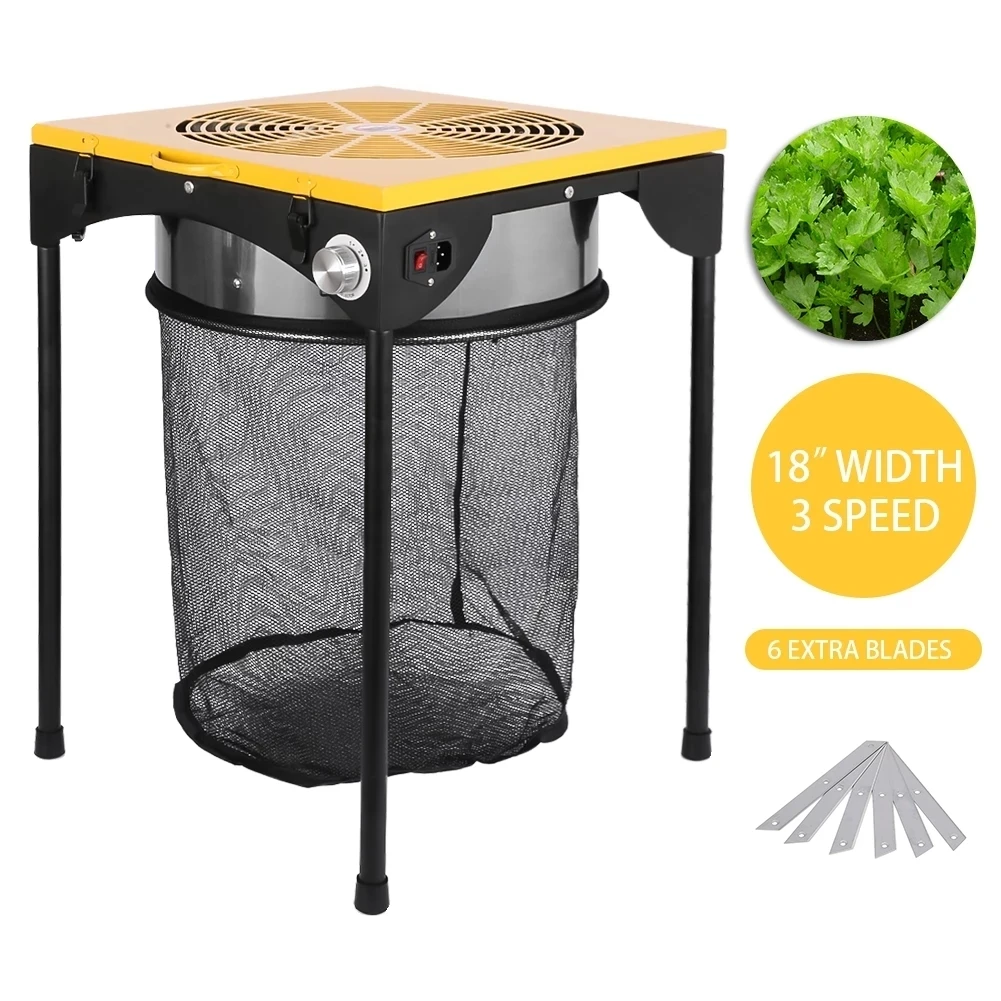 Триммер для травы Электрический 3 скорости 18 дюймов с 6 дополнительными лезвиями гидропонных систем