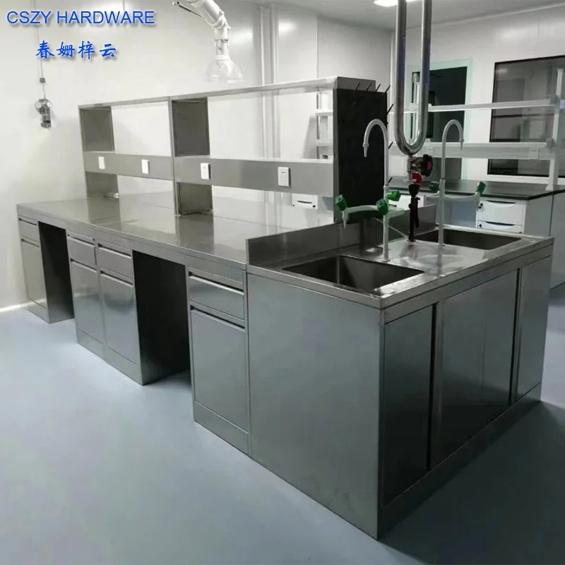 China Factory Direct Lab Bench Furniture Prices Dental Stainless Steel Lab Furniture
