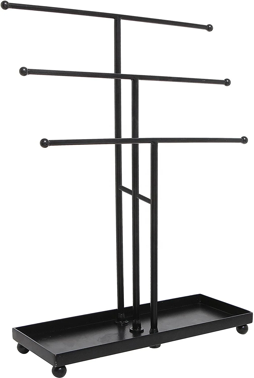 Metal 3 Tier Tabletop Bracelet & Necklace Jewelry jewellery Organizer Display Stand