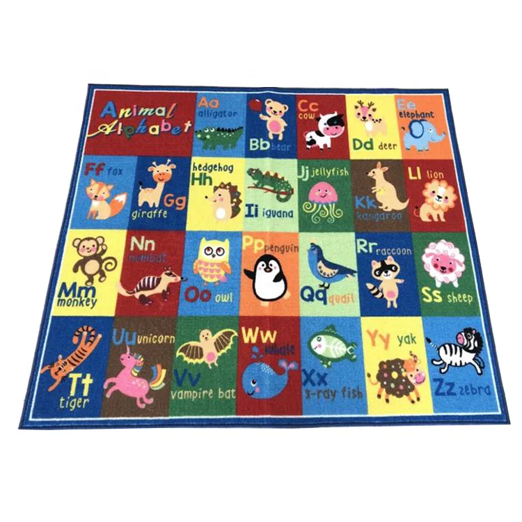Big Printed Waterproof Thick Floor Carpets Indoor Games Kids Playmat Crawling Mats For Babies Kids