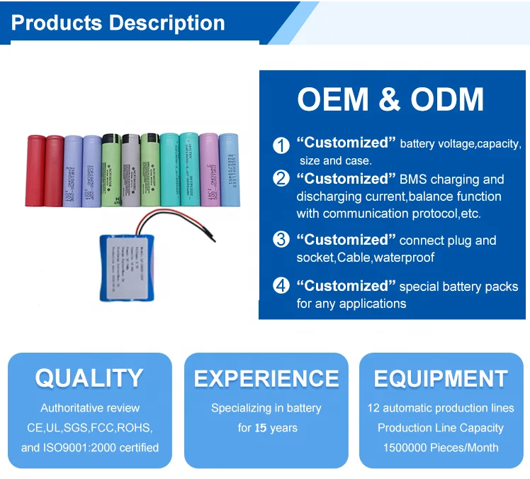 Wholesale 12V 24V 36V 48V 60V 72V 10Ah 20Ah 30Ah 45Ah 50Ah 60Ah 100Ah 200Ah Rechargeable 18650 Lifepo4 Lithium ion  Battery Pack