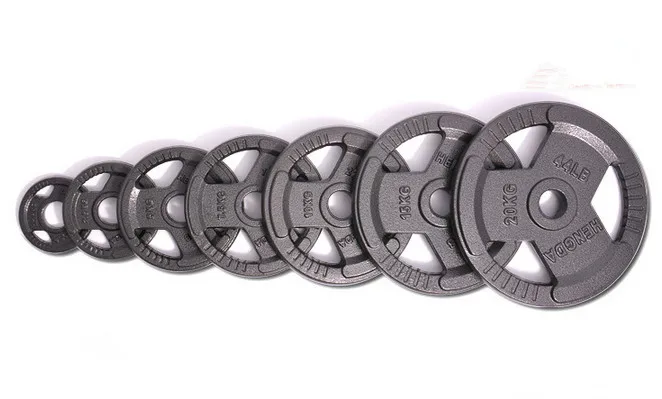 steel iron weight Plate commercial Cast Iron barbell weights multi gym equipment steel  set gym plates weight for sale