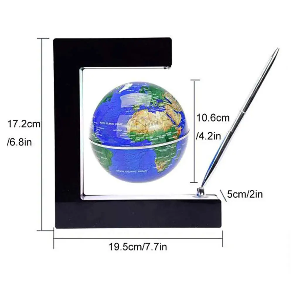 Magnetic Levitation globe for educational toys Geography Smart mini World Globe and pen holder office desk decoration