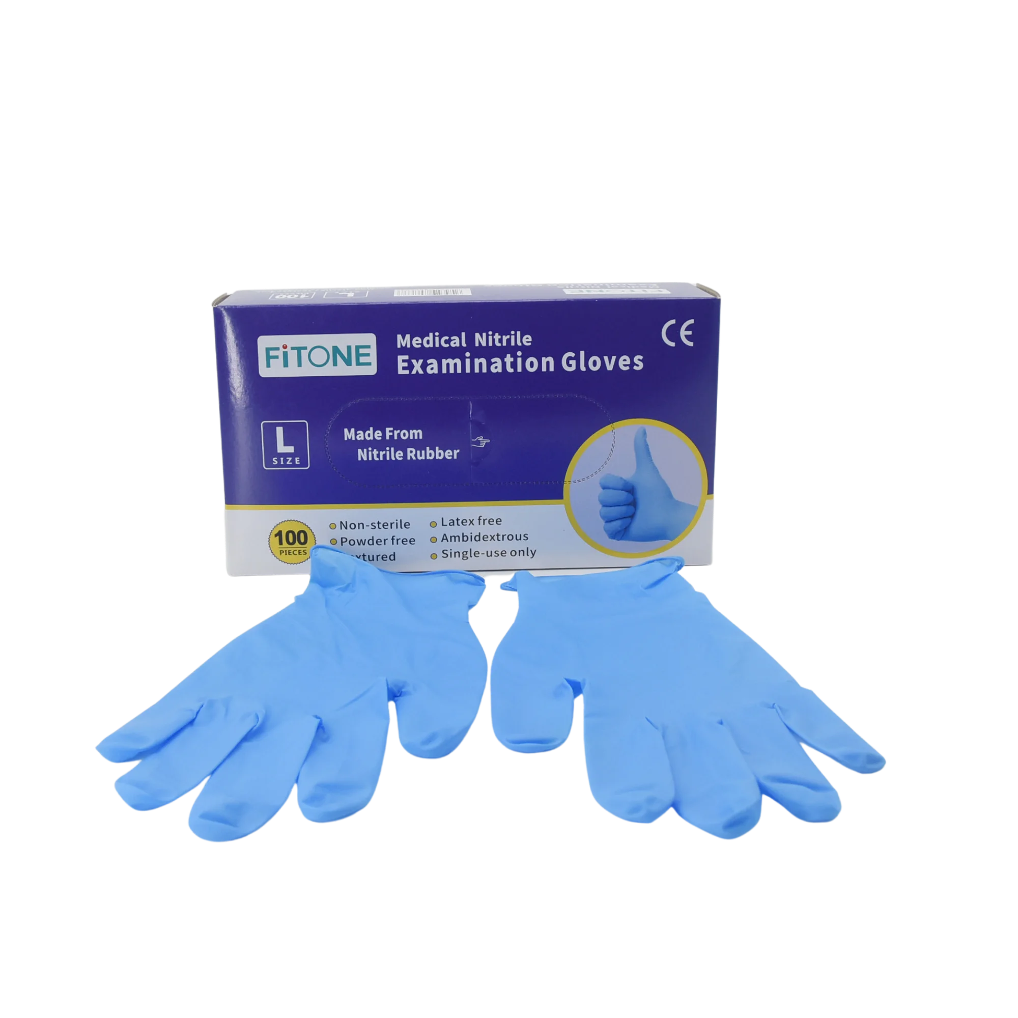 
100 Pcs Boxes Black Nitrile Hybrid Tpe Gloves Disposable Examination Glove 