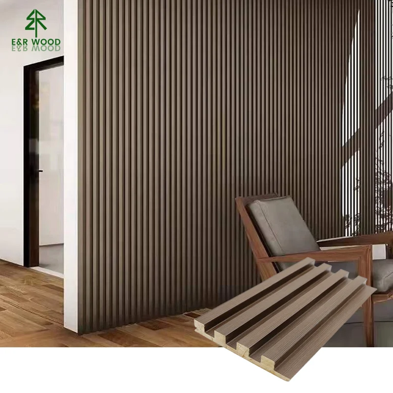 E&R WOOD Anti-Mold Natural Wooden 3D Panel Wall Decorative Wood Decoration Wall Board For Bathroom