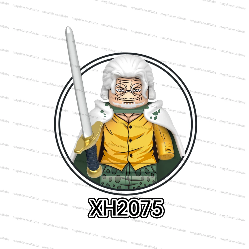 One Pieces Blocks Japanese Anime Luffy Zoro Sabo Sanji Kuma Law Rayleigh Mini Figures Model Toys For Kids Juguetes Gift X0357