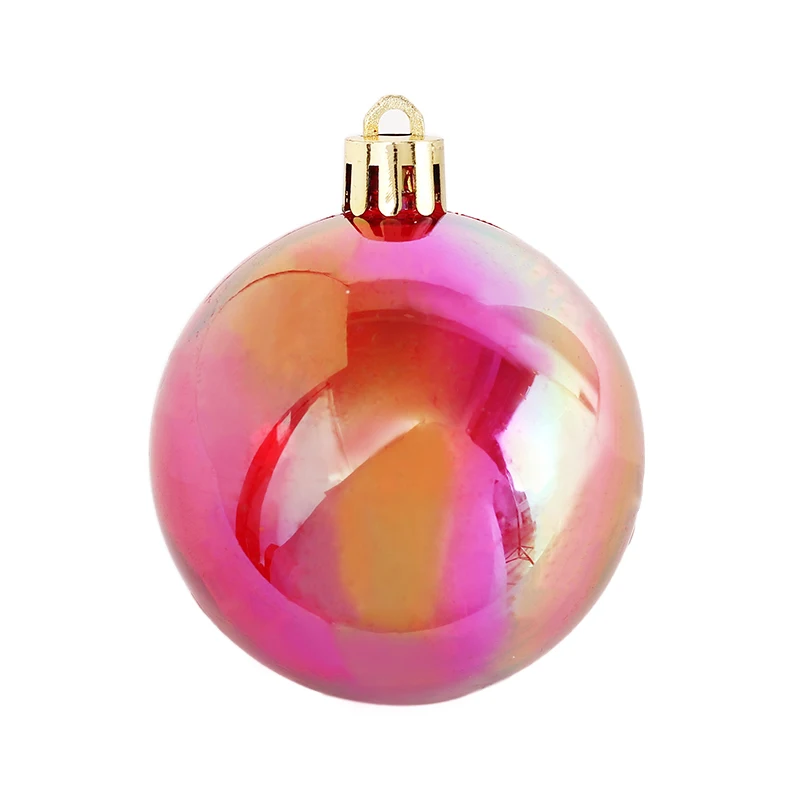 3cm luxury factory supplier Christmas tree balls ornament Dazzling transparent plastic ball set