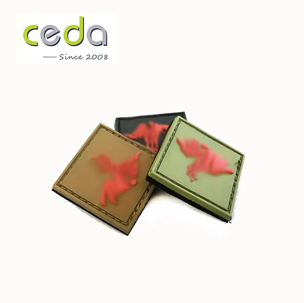
custom PVC Patch 2D Soft pvc designer patch Customized rubber patches 