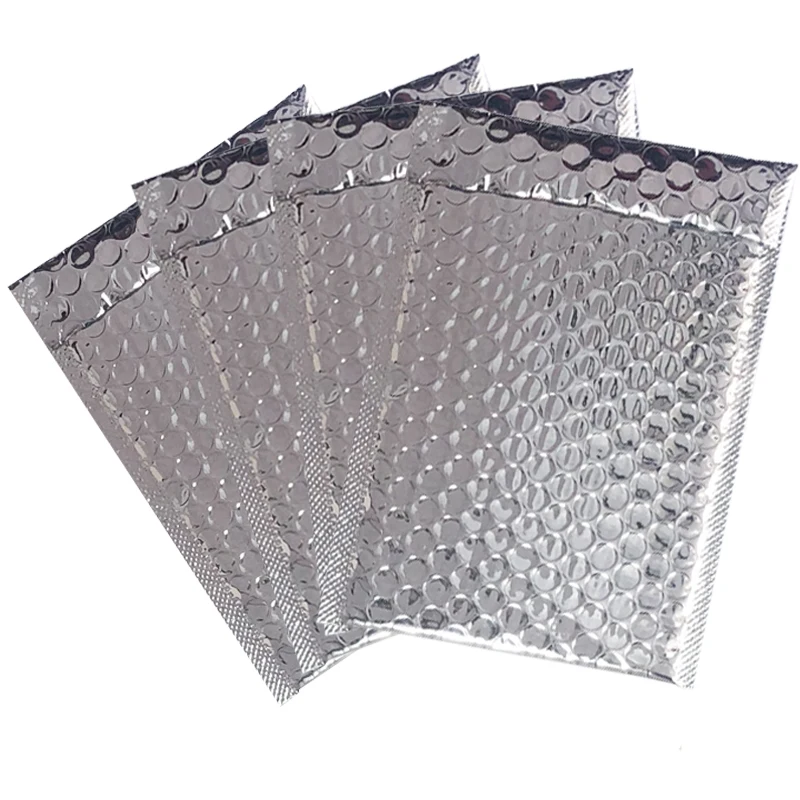 Degradable Degradable China manufacture  customized color and size metallic bubble mailers mailing bags