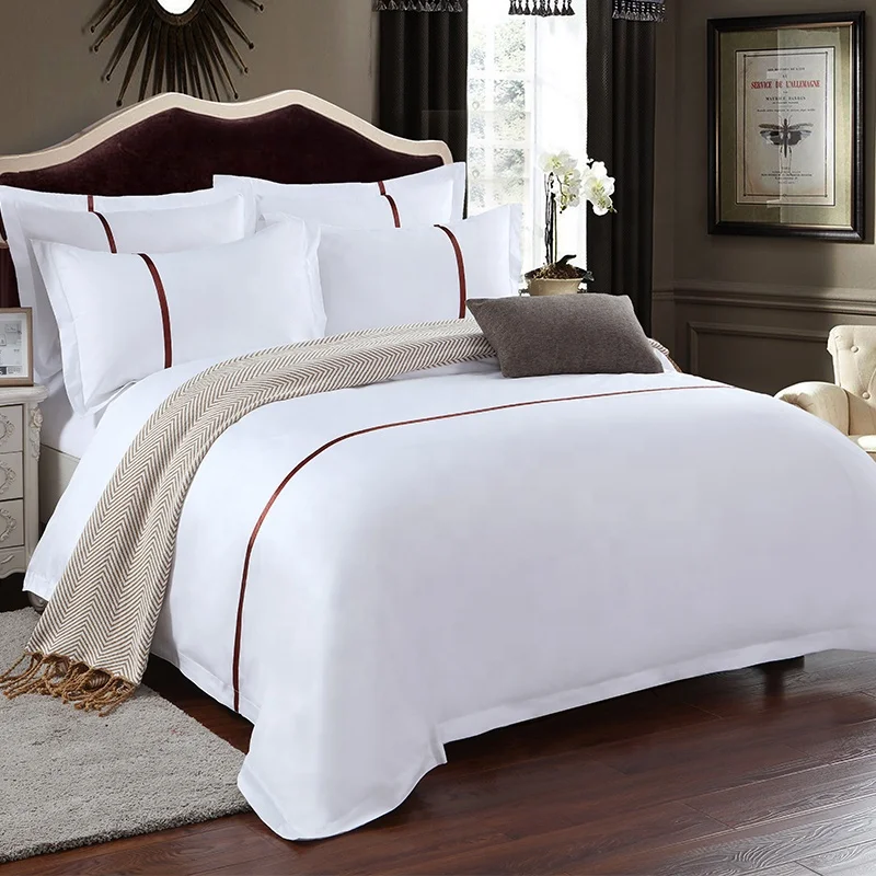 Hotel Textile Custom Duvet Cover Set Luxury 100% Cotton Hotel Bed Linen