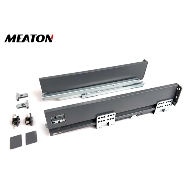 Meaton factory push-open slim box with synchronisation linkage slim drawer box slim tandem box