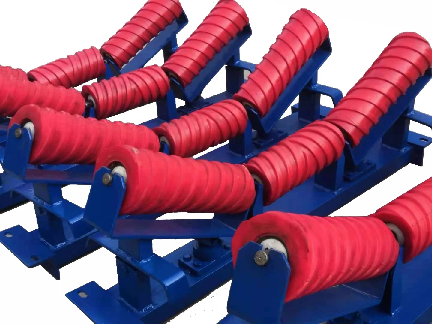 Belt conveyor roller manufacturer conveyor polyurethane roller iron conveyor idler