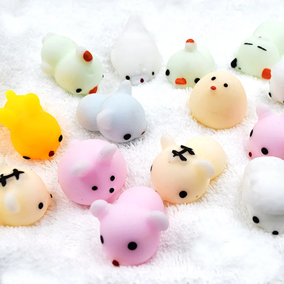Mochi Squishys игрушка милые животные мяч для снятия стресса сжимаемые игрушки мягкие липкие сжимаемые игрушки для снятия стресса