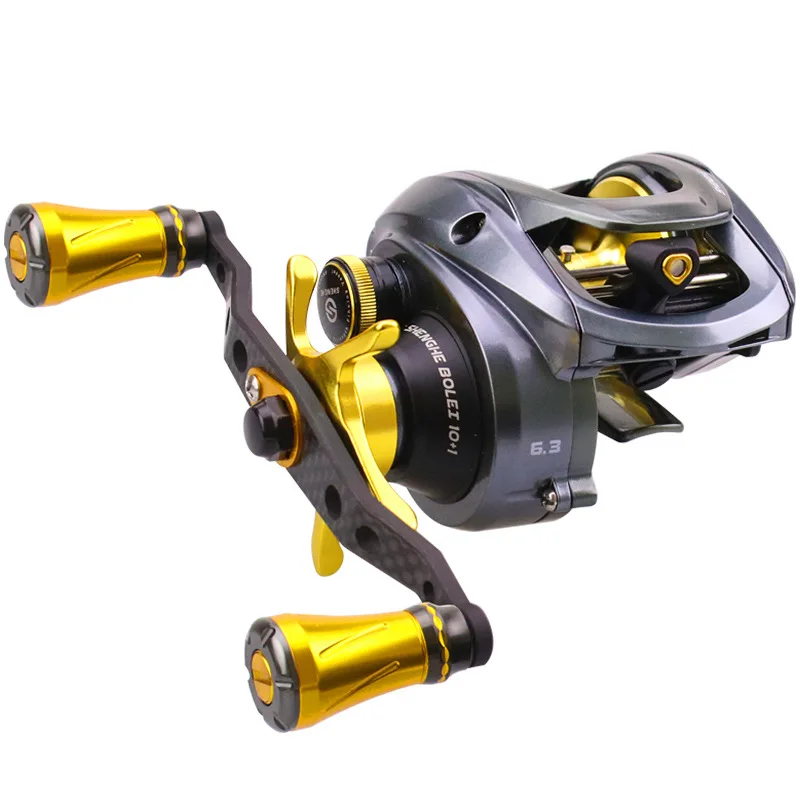 Rocklure Fishing Reel Handle Carbon Fibre Aluminum Alloy Knob For Baitcasting Reel Fish Reel Tackle Accessory