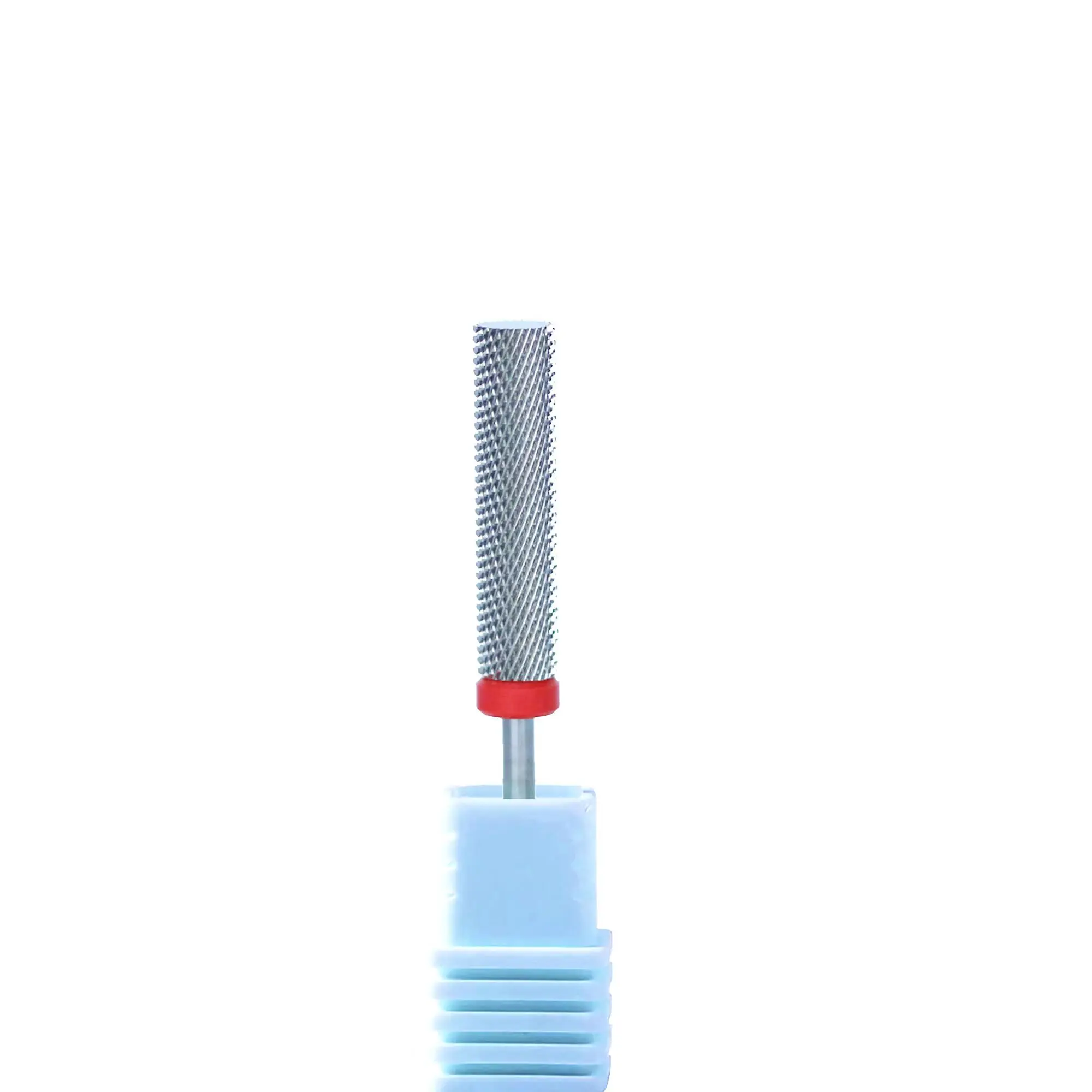 Super Long 24mm Silver 5 in 1 Nail Drill Bits Two-Way Cross Manicure Carbide Burr Electric Grinding Accessories
