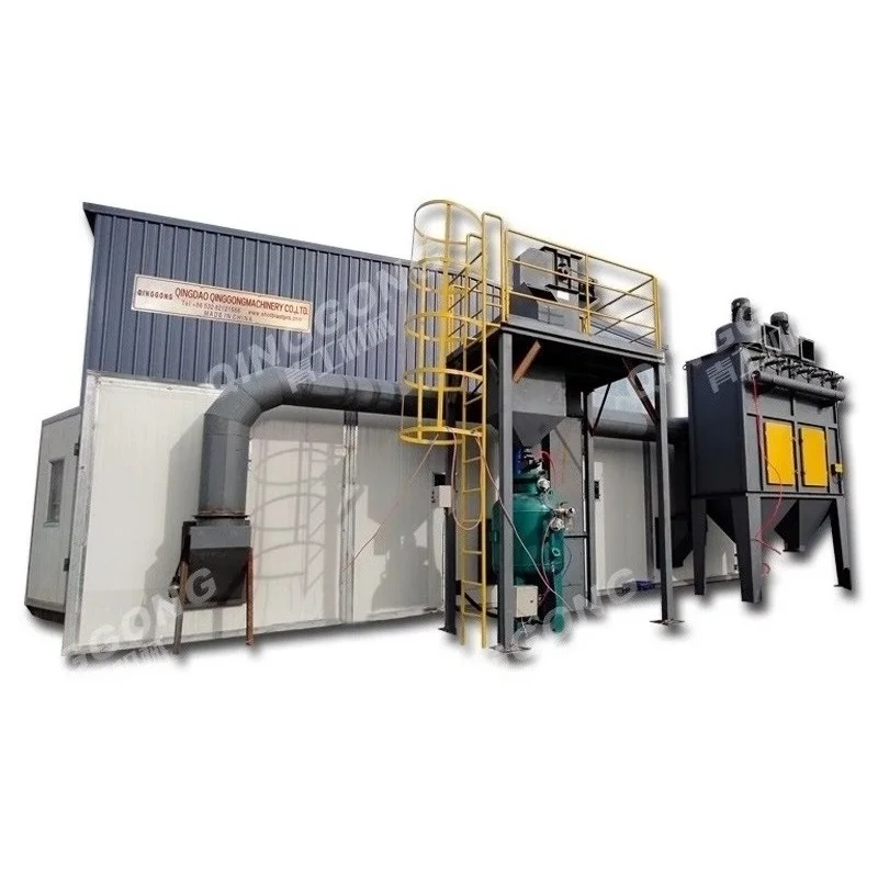 Large steel structure sandblast cleaning equipment air duct cleaning sandblasting room design