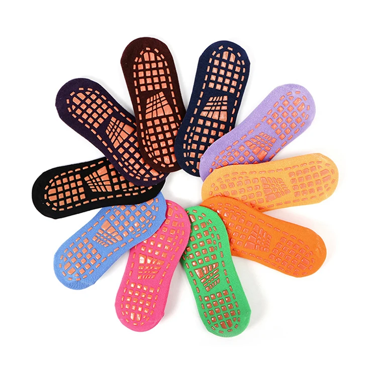 Нескользящие носки, оптовая продажа, носки для батута с ремешком на щиколотку, нескользящие носки для батута, оптовая продажа