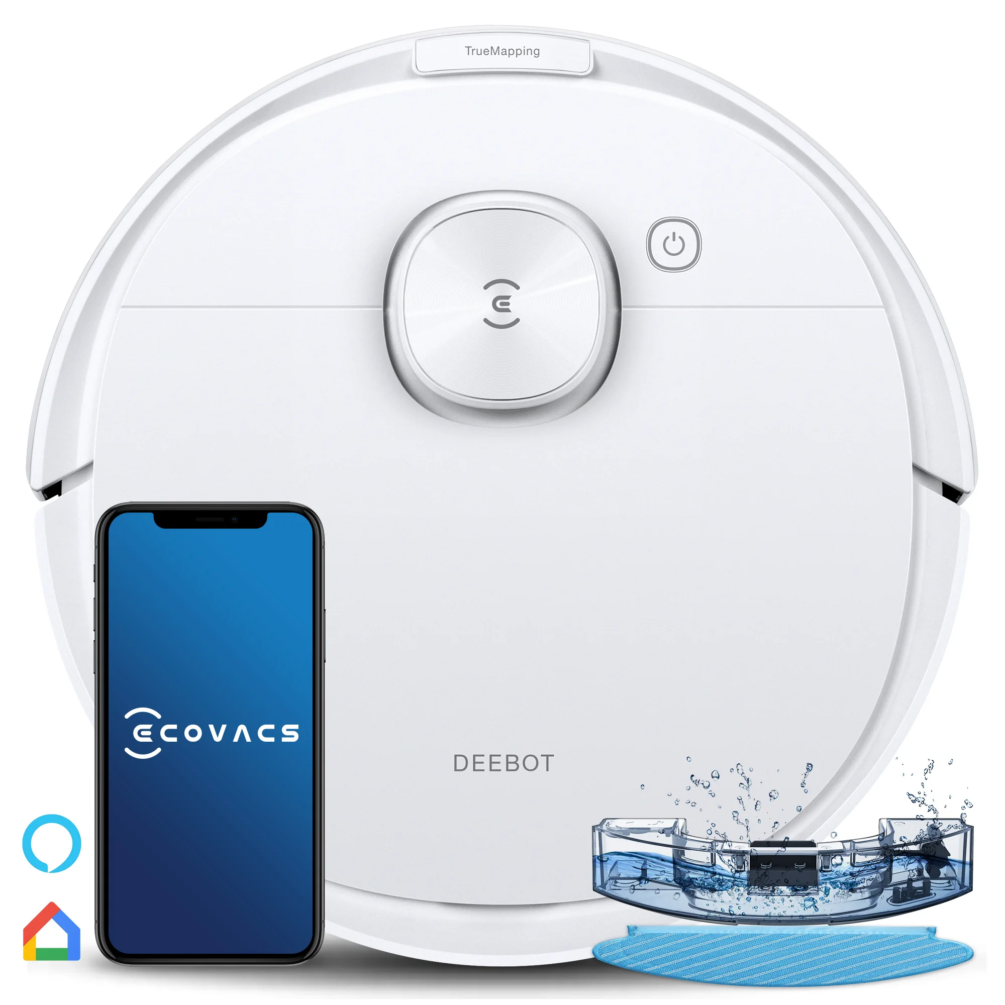 ECOVACS DEEBOT N8 White Attractive Price New Type Hair Intelligent Vacuum Cleaner Machine