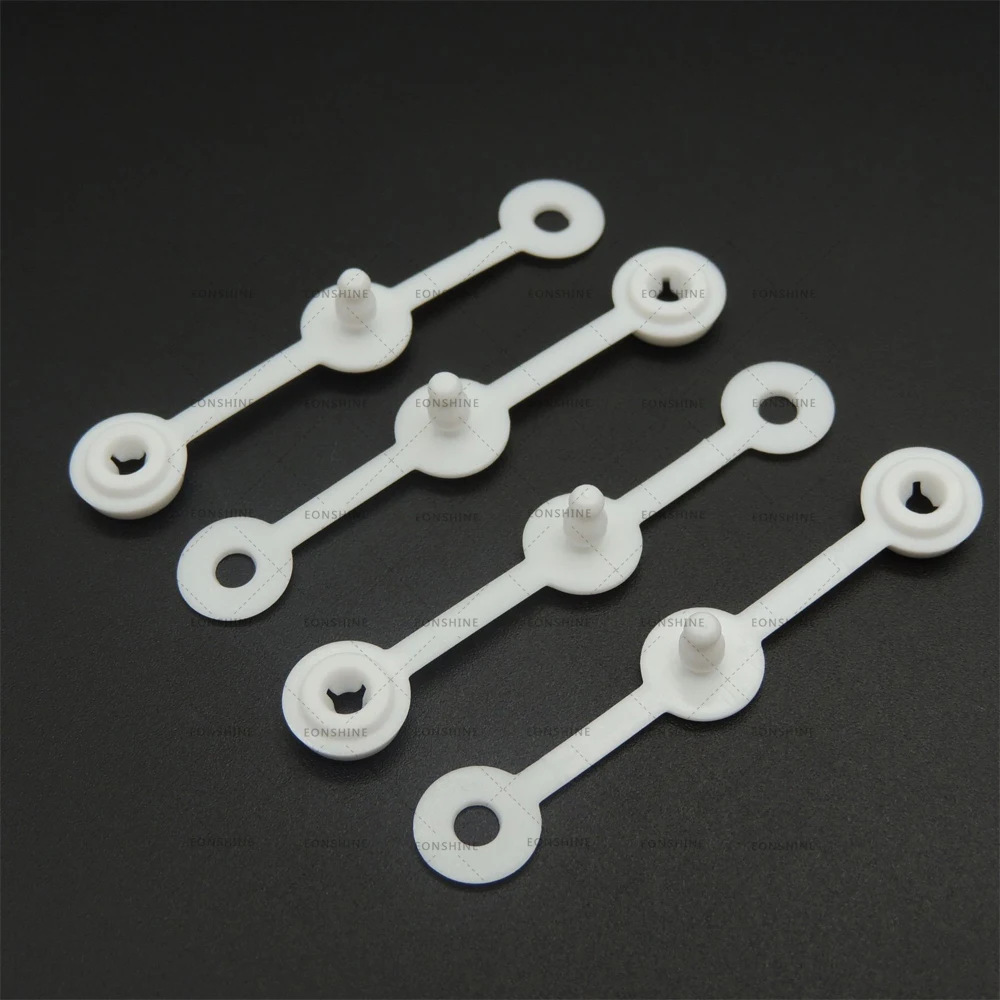 Bulk Disposable Snap Fasteners Wristband Closure Lock Clap One Time Use Plastic Locking Clip