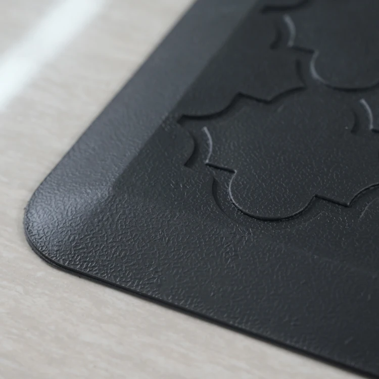 12mm Waterproof And Resist Fatigue Embossed And Printed PVC Kitchen Mat