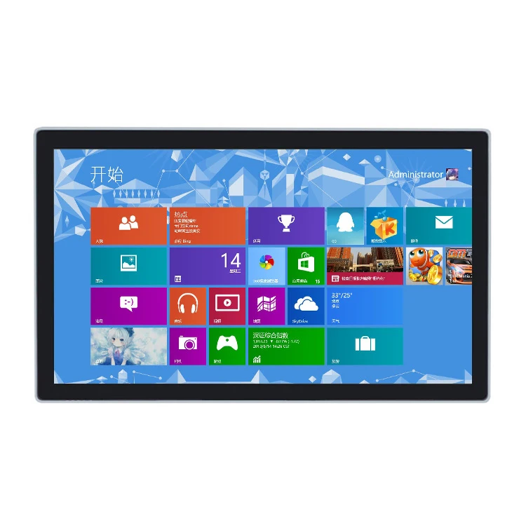 23 8 дюймовый стеклянный сенсорный экран Displayer 3840*2160 4K рекламный