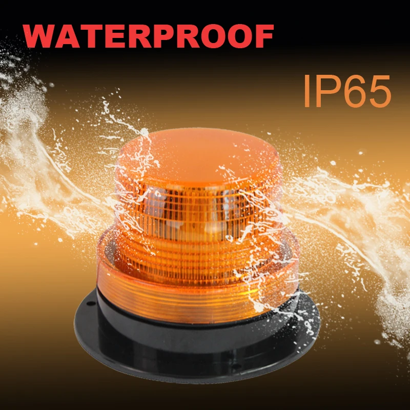 High Quality Hot Sale 5W LED Amber Barricade Warning Light Forklift Light Sightseeing Bus School Bus Bus Flashing Light 10-110V