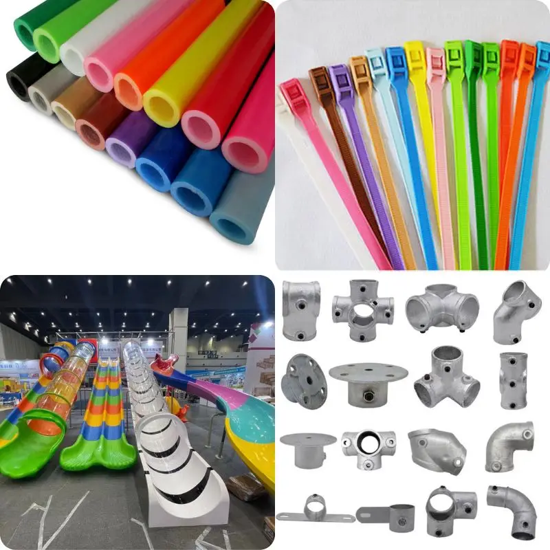 Трубопроводный фитинг пластиковая горка Океанский шар нейлоновая кабельная стяжка пенная трубчатая прокладка комплектующие для оборудования игровых площадок
