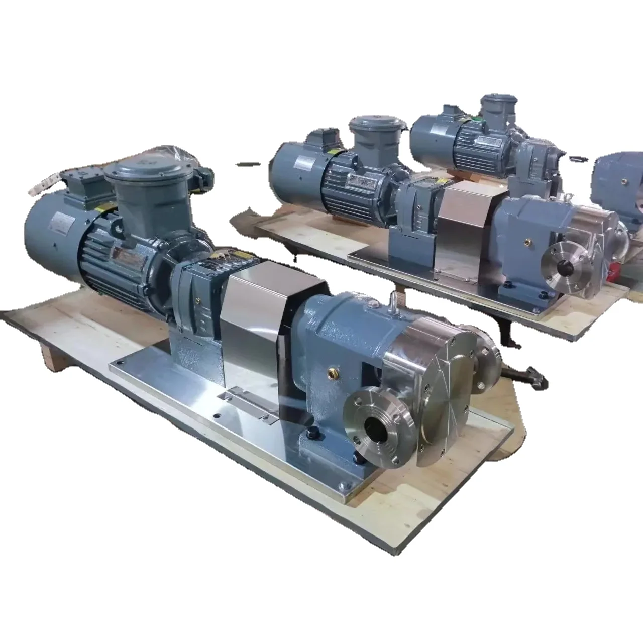 5.5KW высоковязкий насос из нержавеющей стали для санитарного ротора с переменной частотой взрывозащищенный двигатель