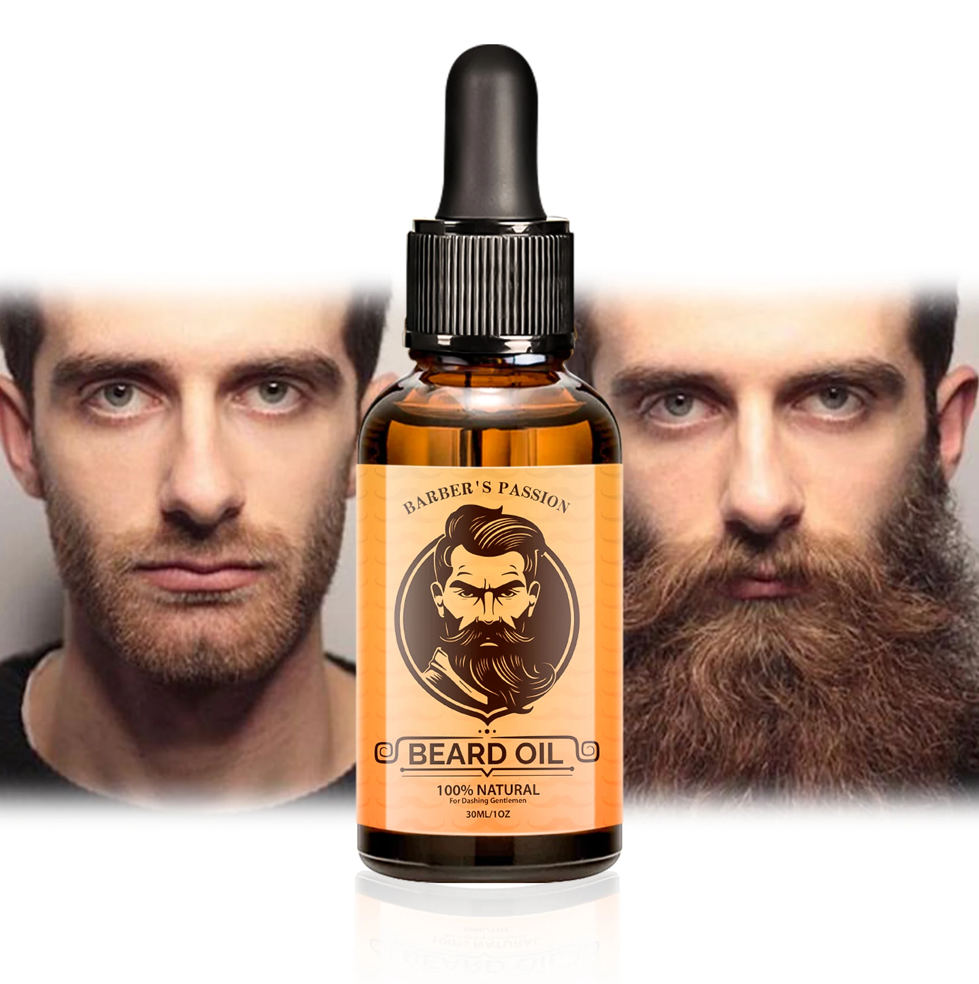Custom logo Cruelty-Free Natural Organic Men Best Beard Oil for Growth Private Label Man beard growth oil