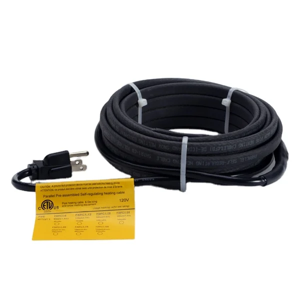 230v антифриз трубы системы отопления саморегулатин нагревательный кабель 8W