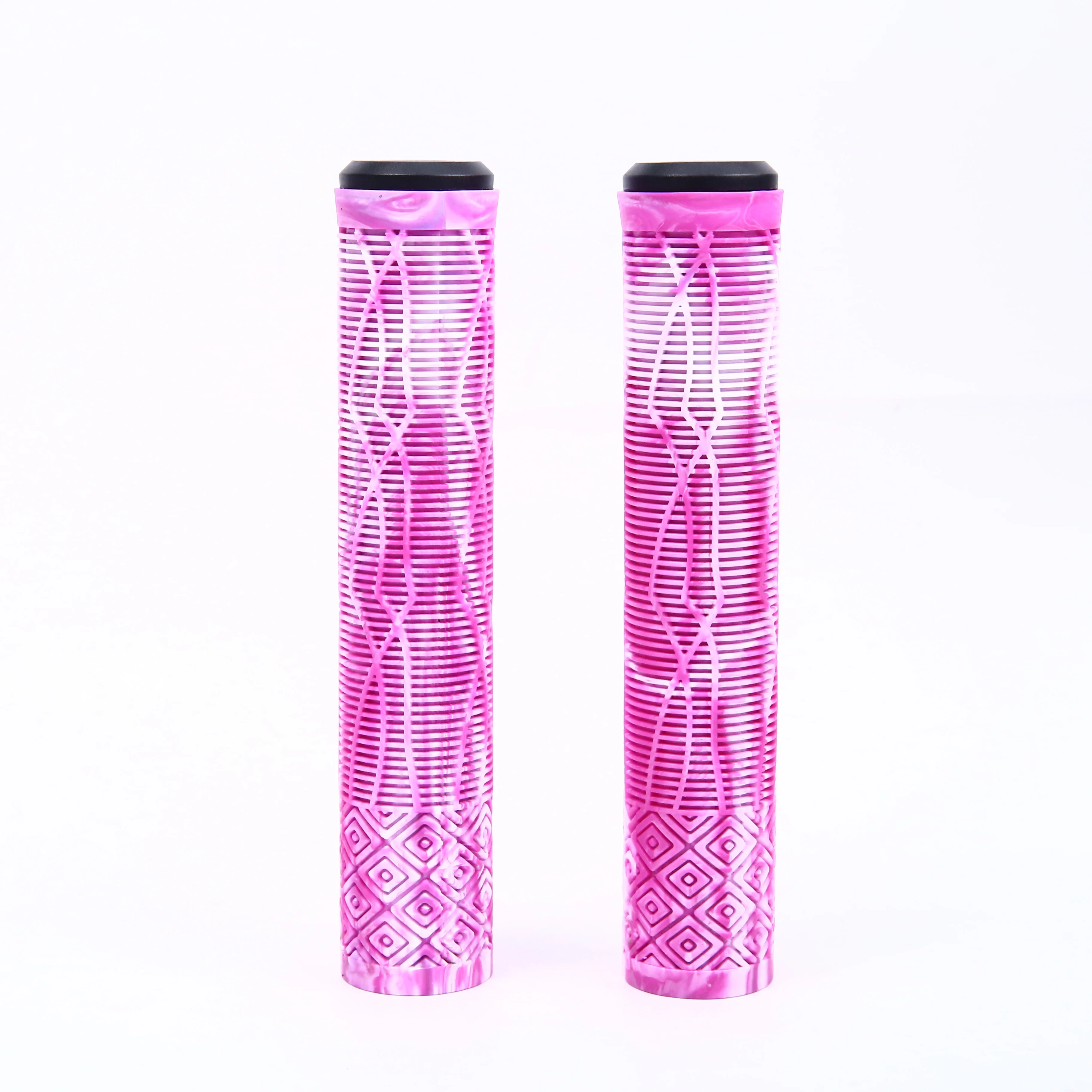 KMOTION TPE colorful Non-lock  2 mix color soft MTB  part anti skid mountain bicycle grips