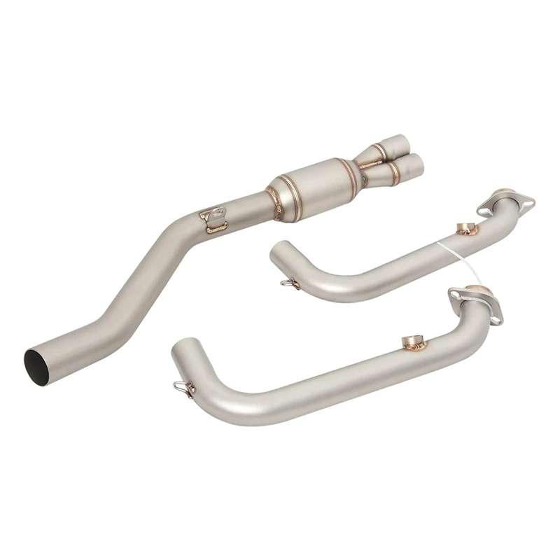 Front Link Pipe Slip On For CFMOTO 450SR Motorcycle Exhaust Stainless Steel Full System Modify Muffler Escape Moto Enhance
