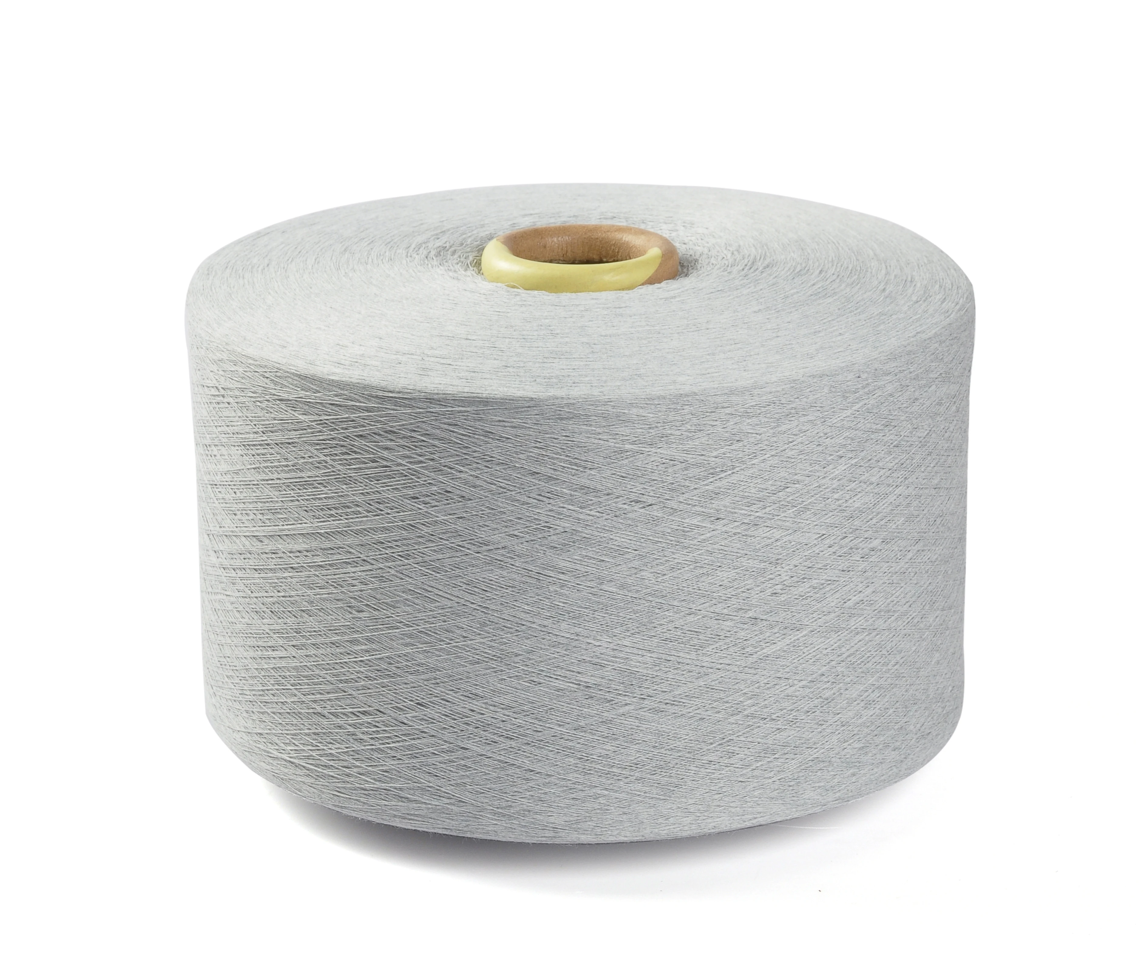 Recycled yarn manufacturer Nm34/1 open end cotton polyester for plain t-shirts cotton polyester