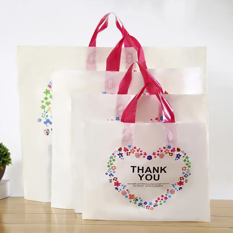 Plastic Bags Withcartooncustom Printed with Tote Shopping Bags Wholesale Square Bottom Bag HDPE 343# with Logos Patterned Canvas