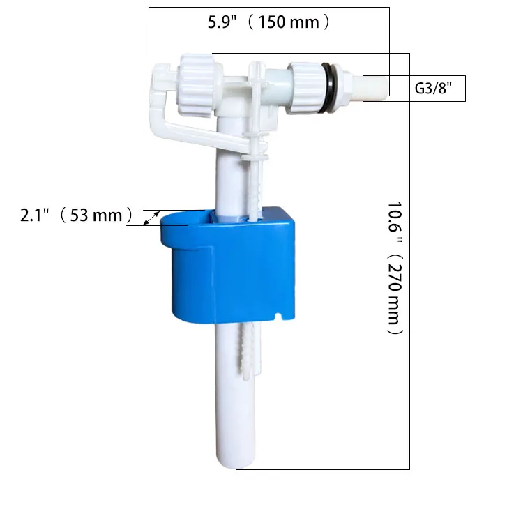 Special custom Perfect quality Adjustable Type Side Connection Toilet Fill Valve