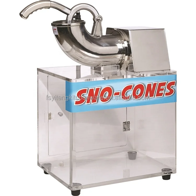 Commercial Ice Shaver Crusher 80 Kg/h Electric Snow Cone Maker Machine Small