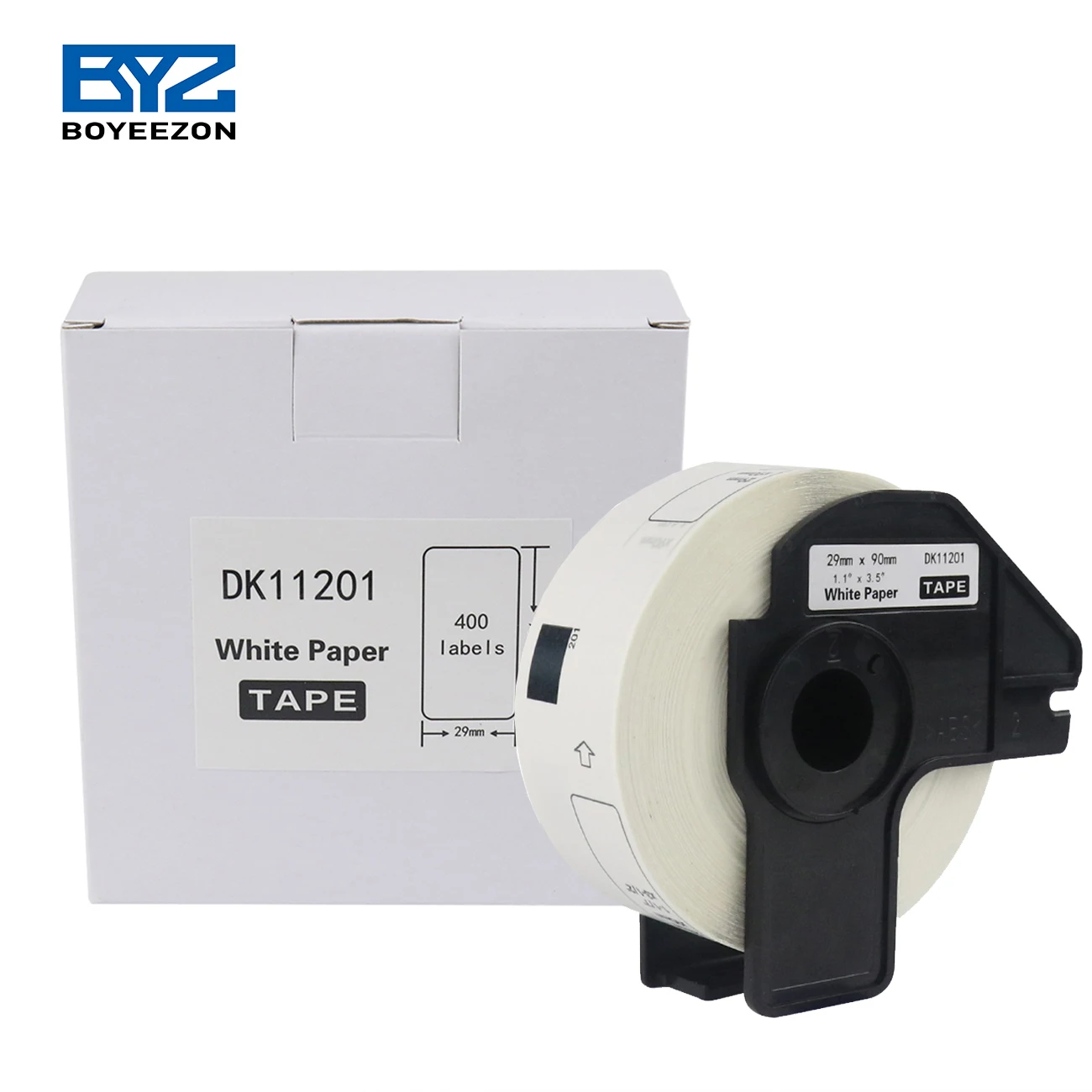 Thermal Paper Label Standard Address Labels Black on White Compatible Brother DK11201 Thermal Rolls